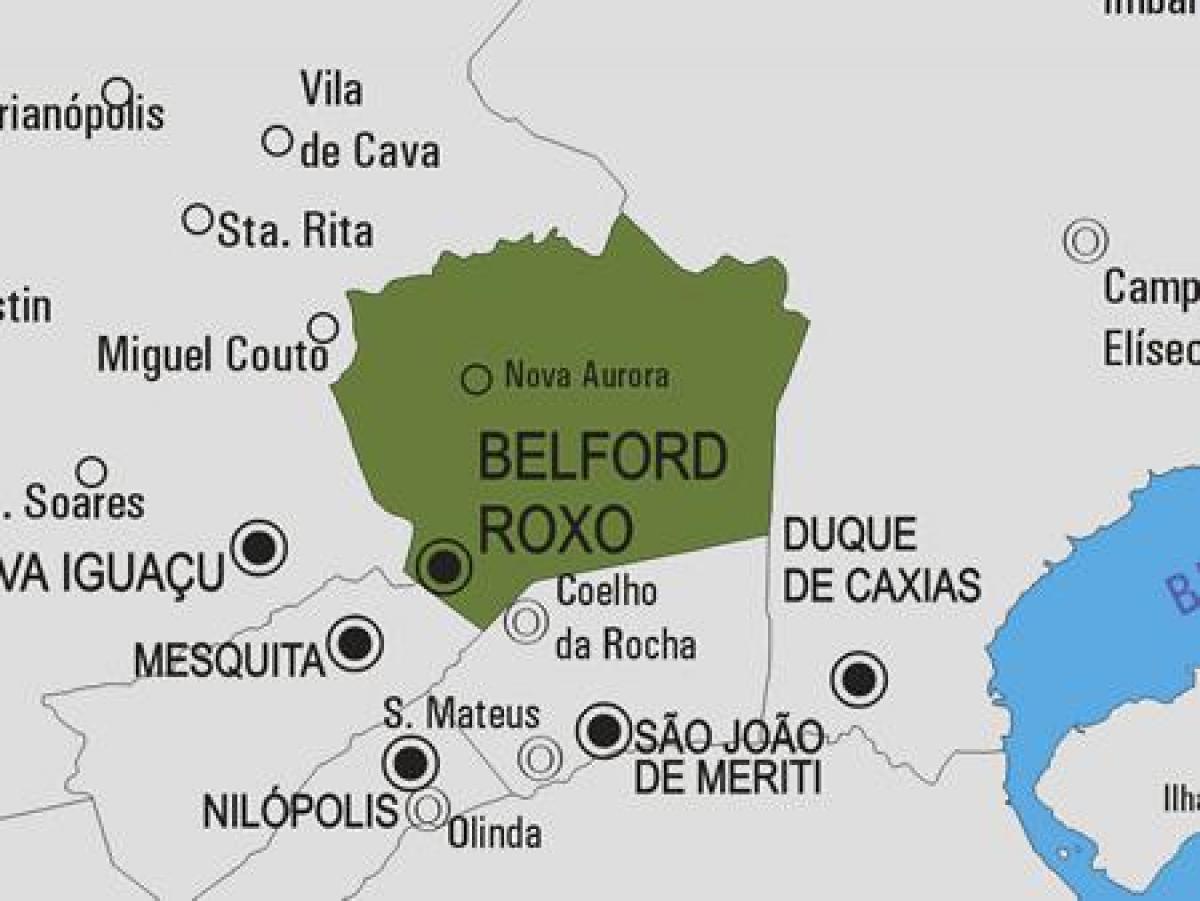Bản đồ của Belford Roxo phố