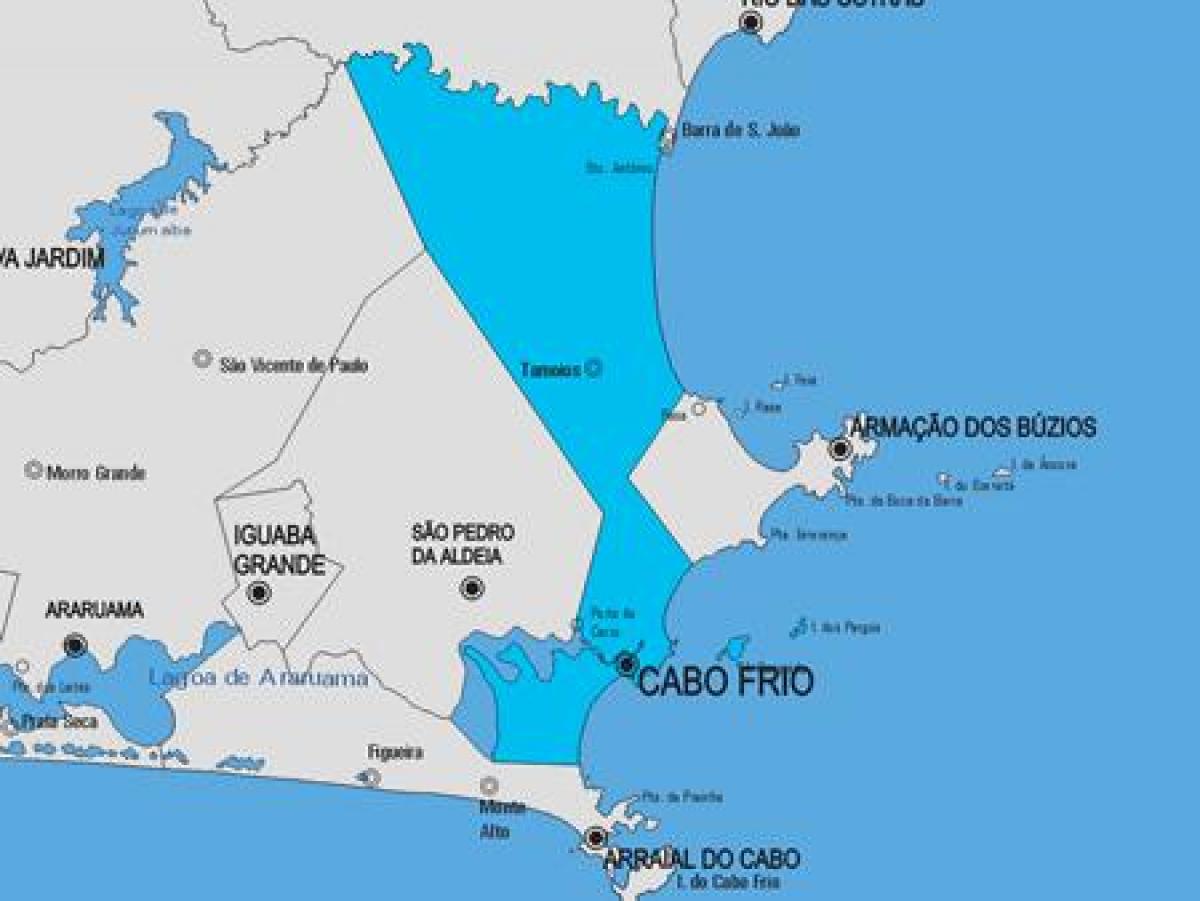 Bản đồ của Cabo phố Đầy