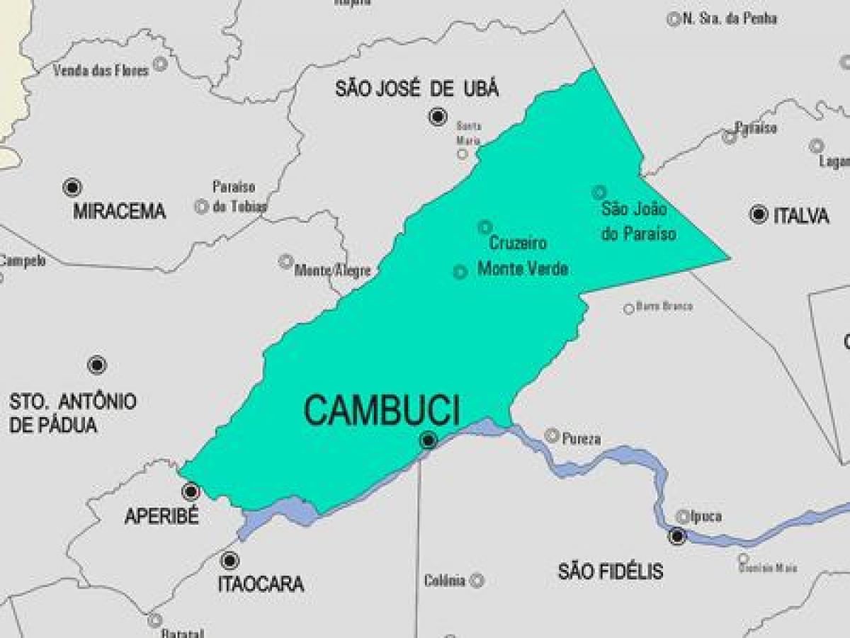 Bản đồ của Cambuci phố