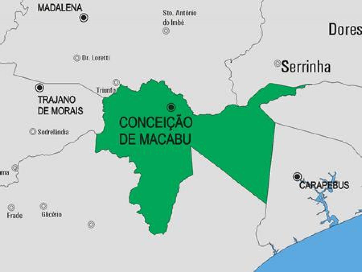 Bản đồ của Conceição de Macabu phố