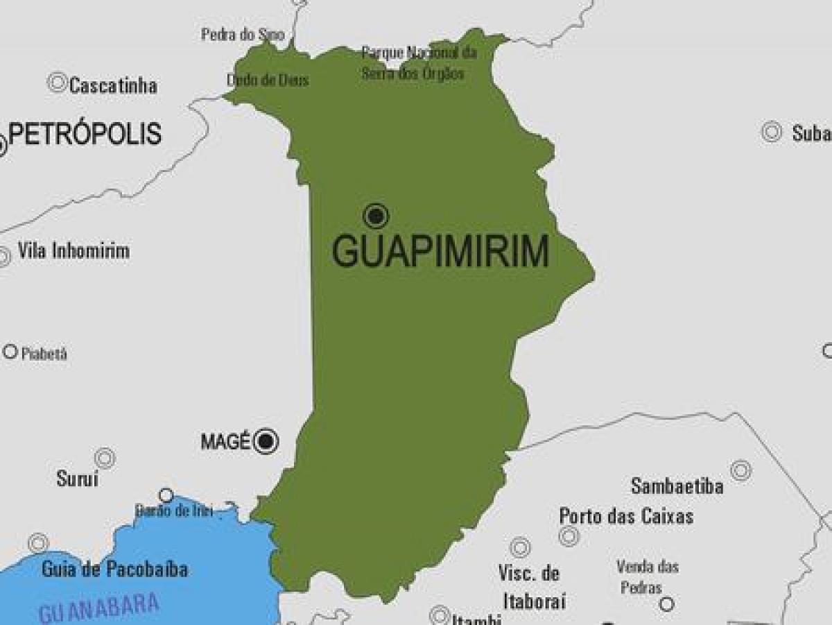 Bản đồ của Guapimirim phố