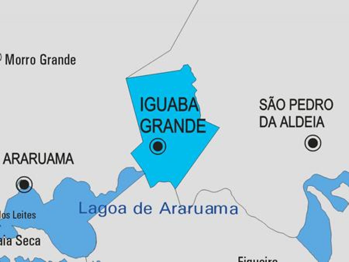 Bản đồ của Iguaba Grande phố