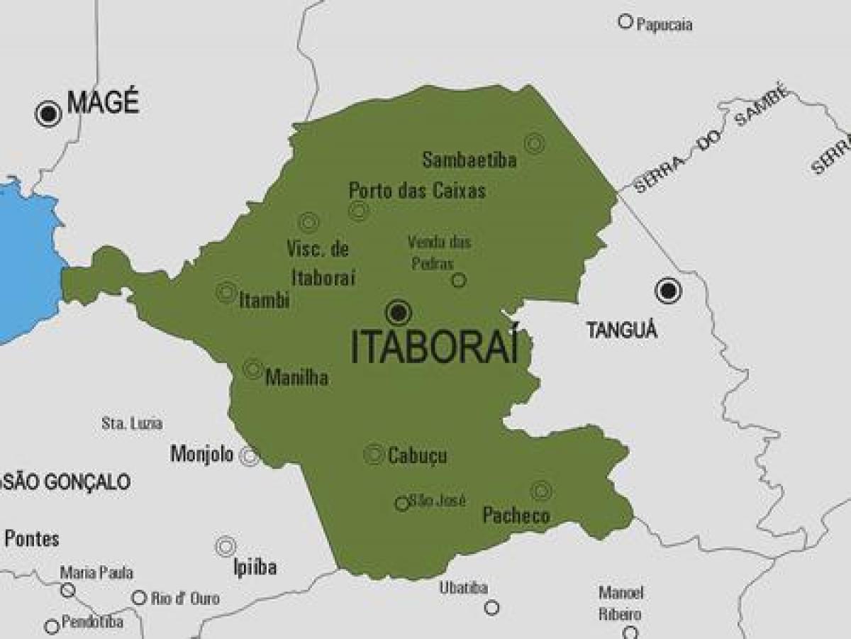 Bản đồ của Itaboraí phố