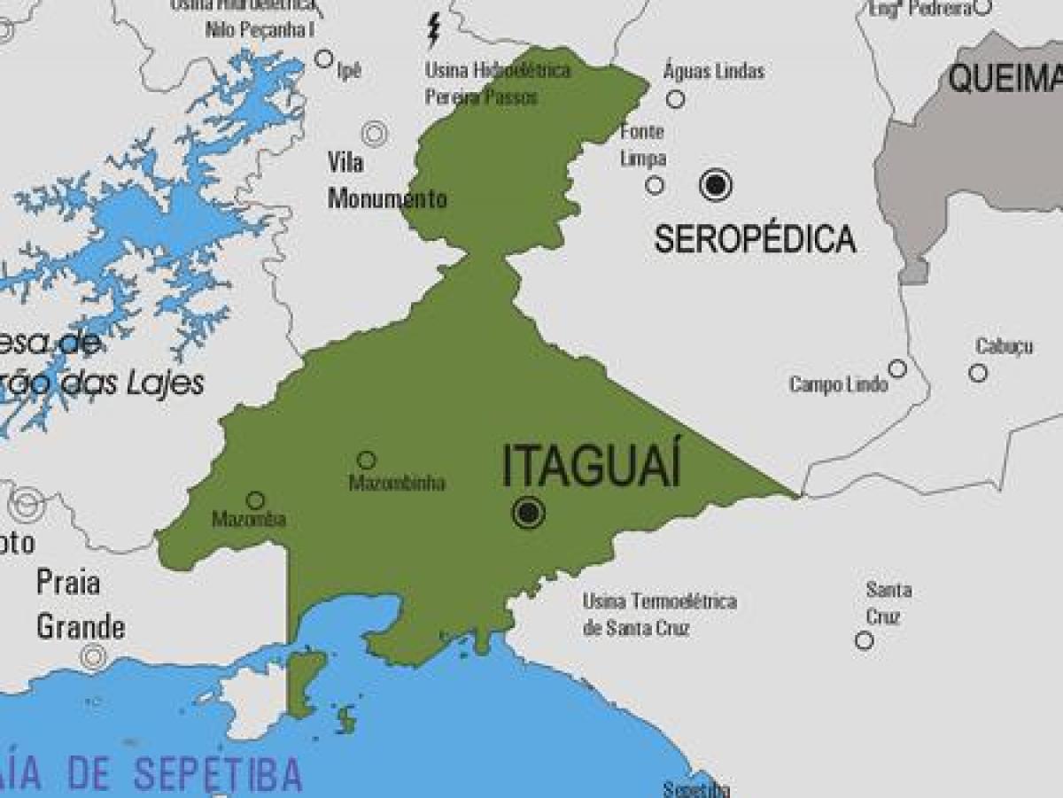 Bản đồ của Itaguaí phố