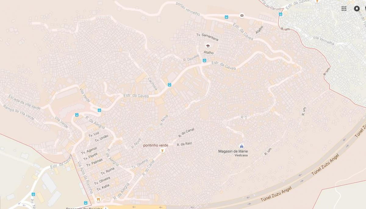 Bản đồ của khu ổ chuột Rocinha
