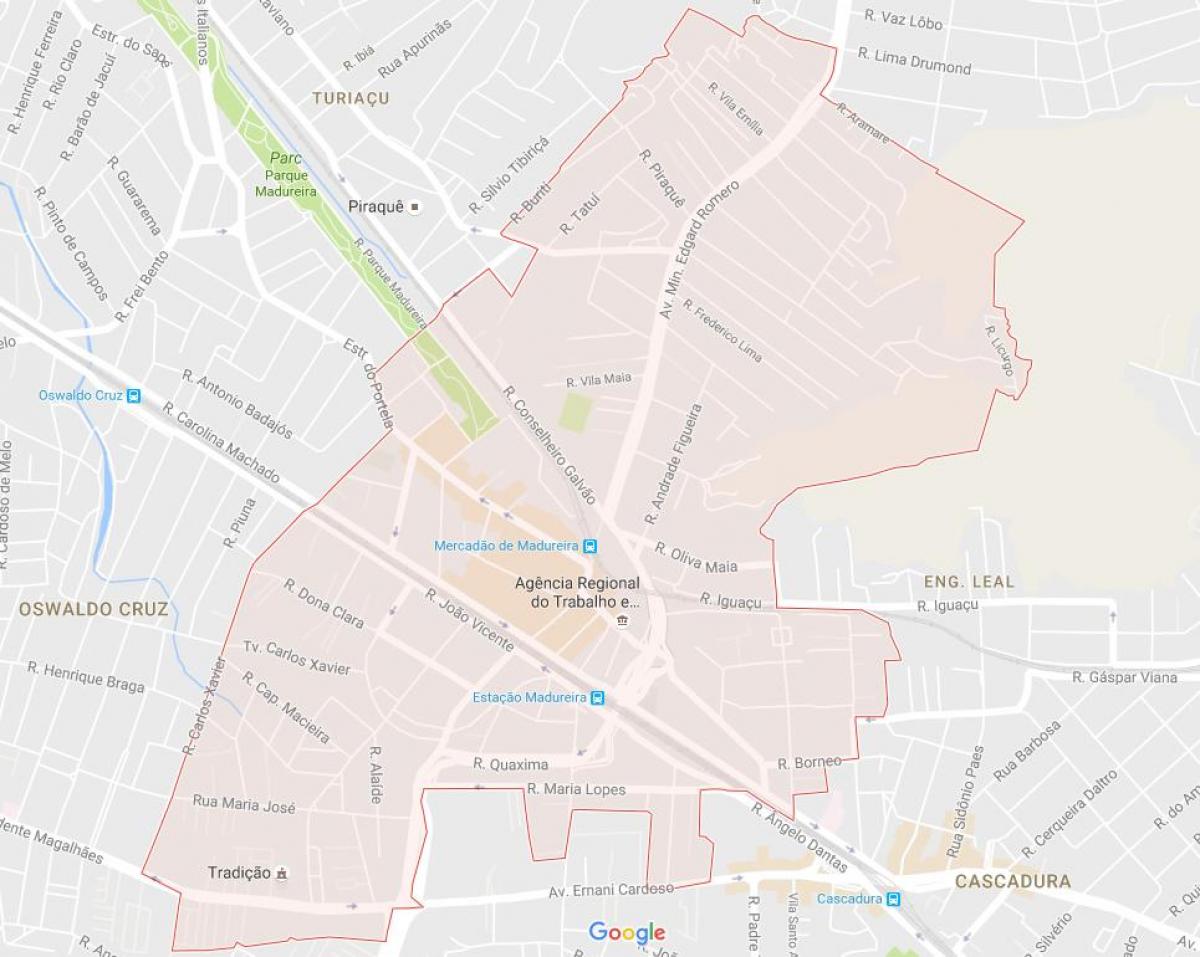Bản đồ của Madureira