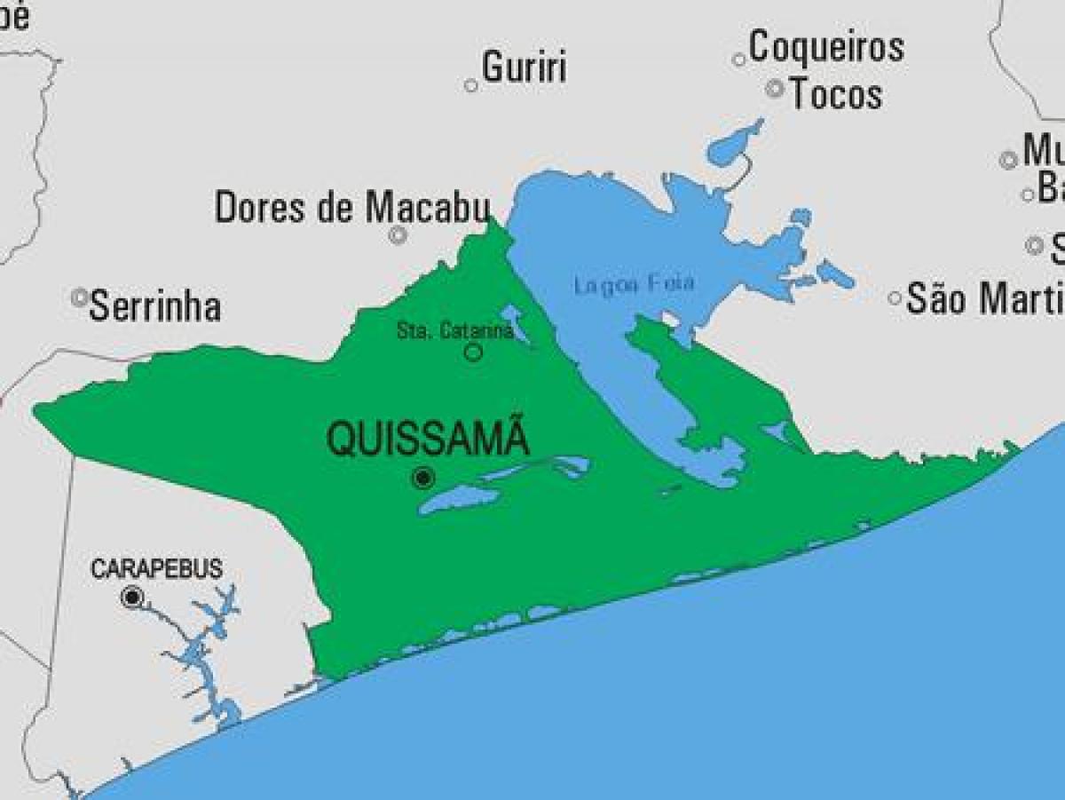 Bản đồ của Quissamã phố