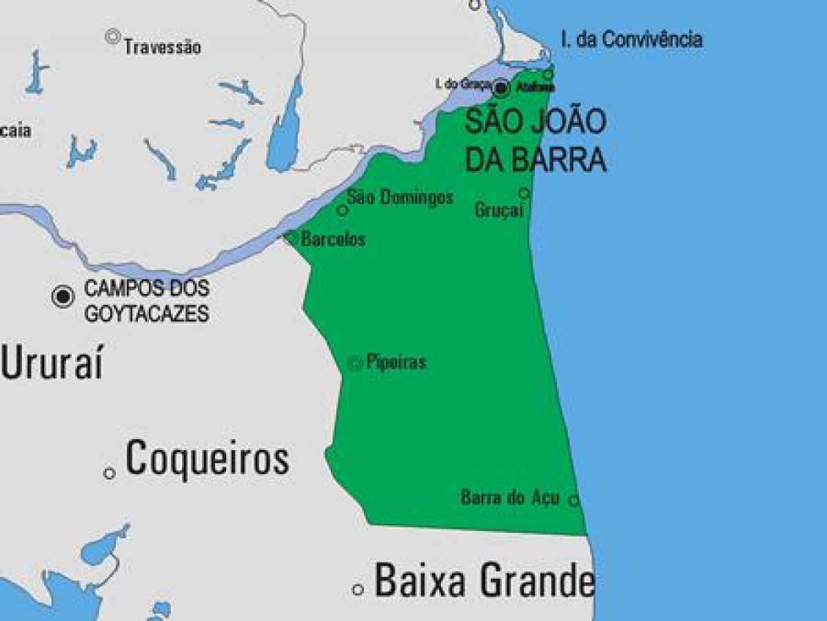 Bản đồ của São João da Khu phố