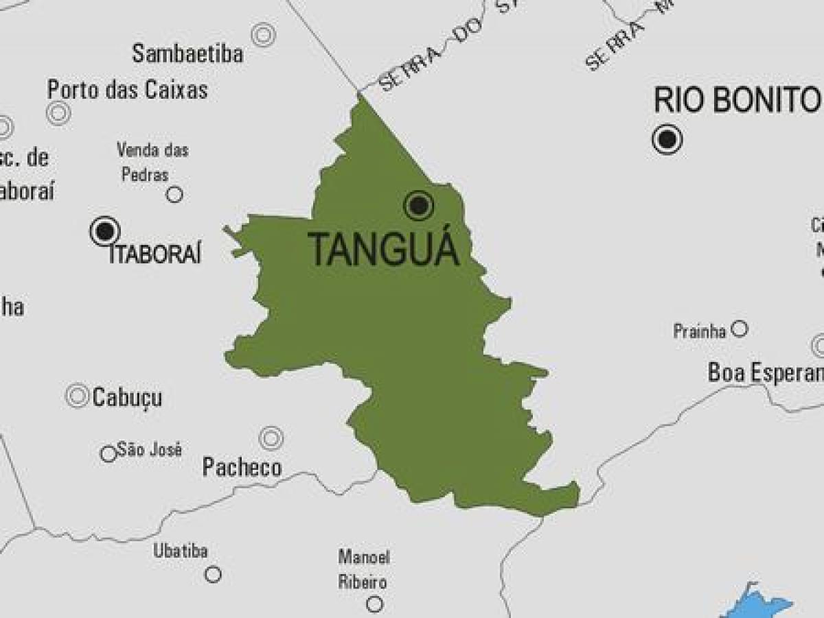Bản đồ của Tanguá phố