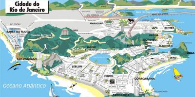 Bản đồ của 3d Rio de Janeiro