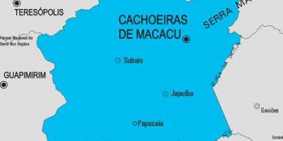 Bản đồ của Cachoeiras de Macacu phố