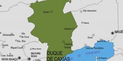 Bản đồ của Duque de Caxias phố