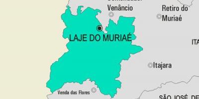 Bản đồ của Laje làm Muriaé phố