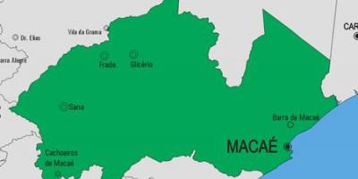 Bản đồ của Macaé phố