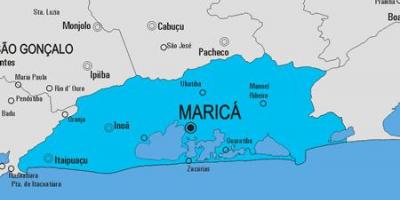 Bản đồ của Maricá phố