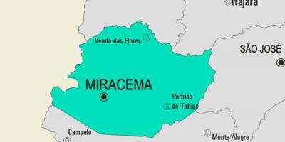 Bản đồ của Miracema phố