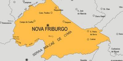 Bản đồ của Nova Friburgo phố