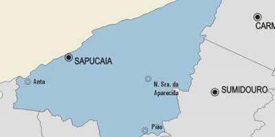 Bản đồ của Sapucaia phố