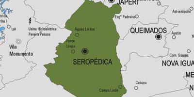 Bản đồ của Seropédica phố