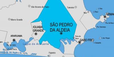 Bản đồ của São Pedro da Aldeia phố