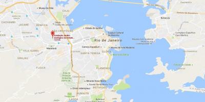 Bản đồ của sở Thú của Rio de Janeiro