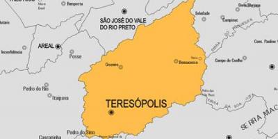 Bản đồ của Teresópolis phố