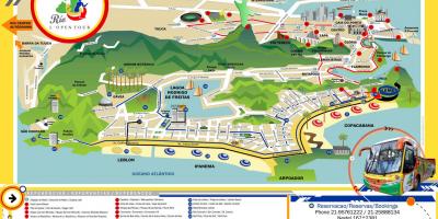 Bản đồ của khách du Lịch xe Bus, Rio de Janeiro