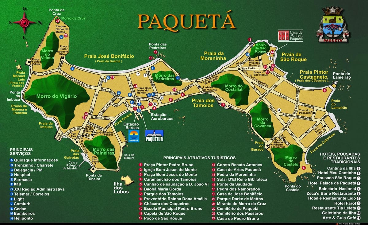 Bản đồ của vùng Île-de Paquetá