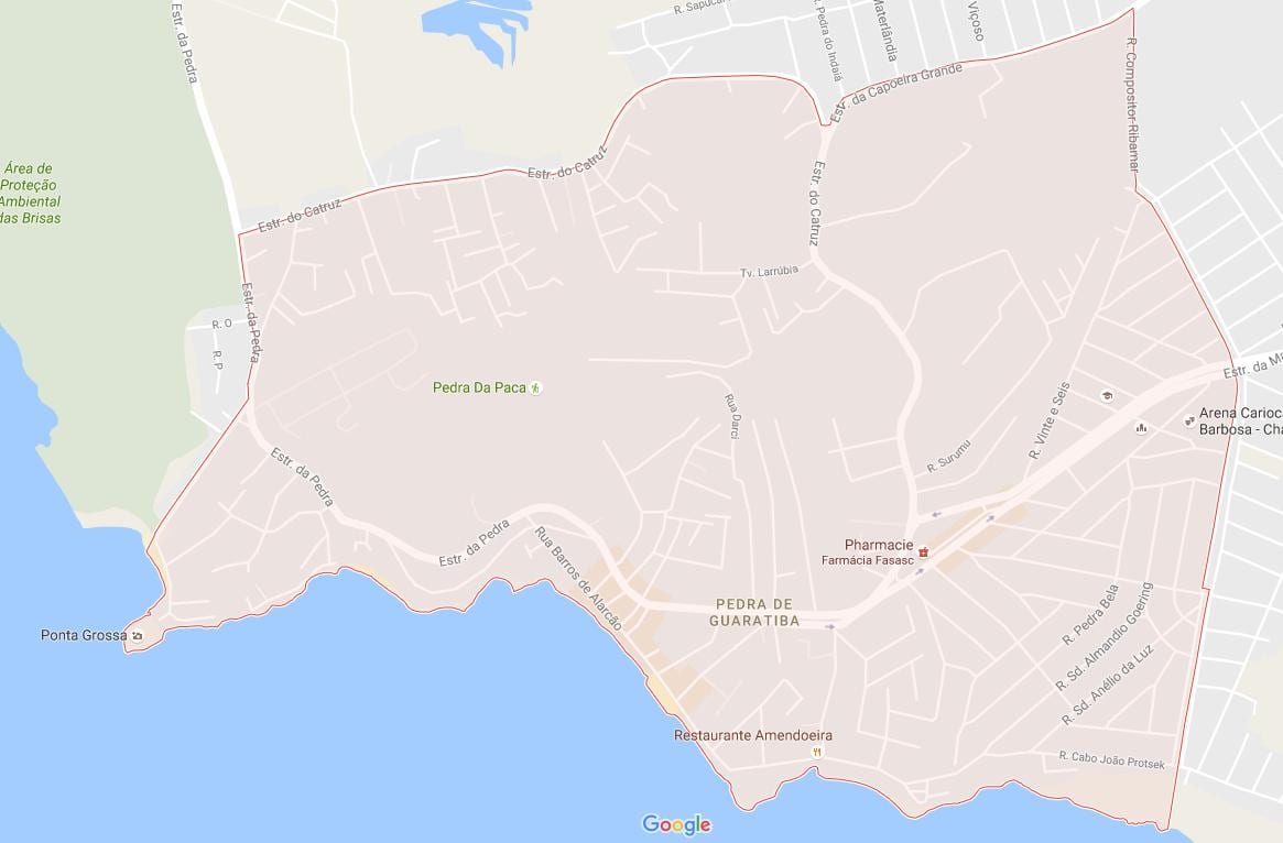 Bản đồ của Alexander de Guaratiba
