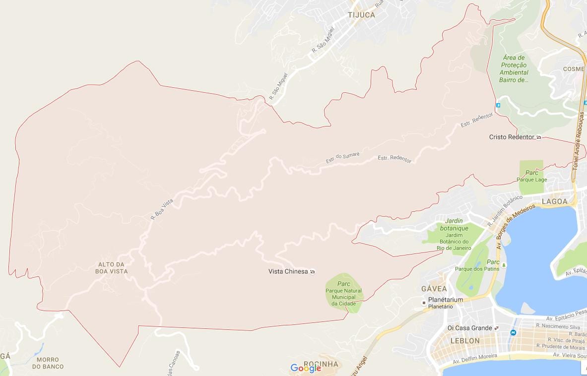 Bản đồ của Alto da Boa Vista