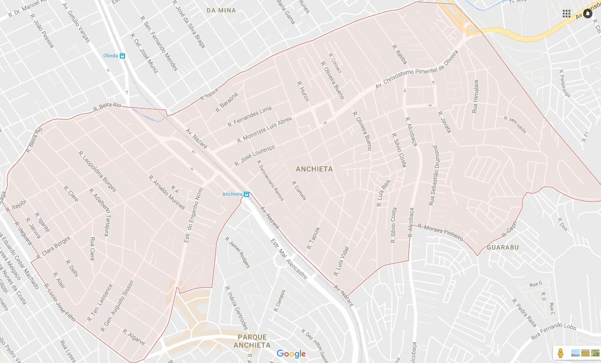Bản đồ của Anchieta