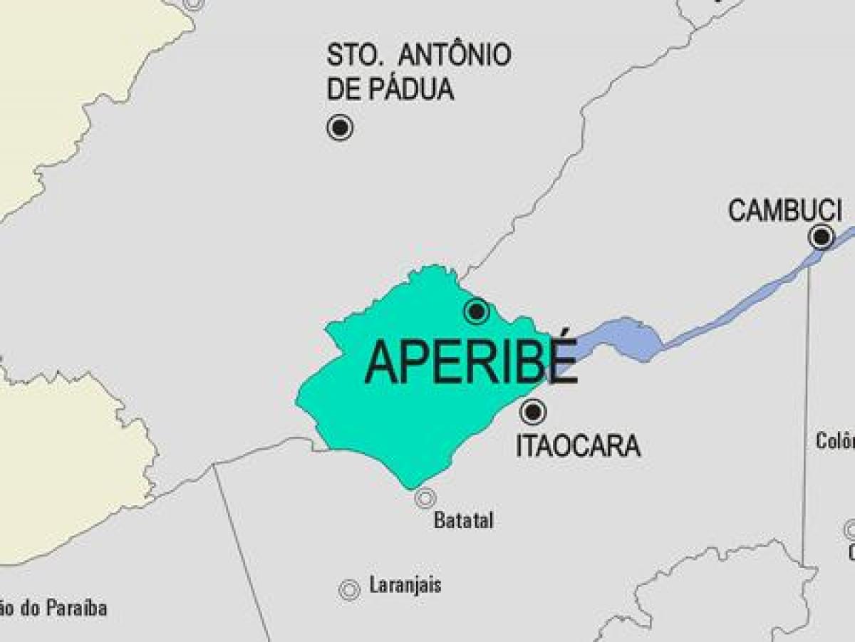 Bản đồ của Aperibé phố