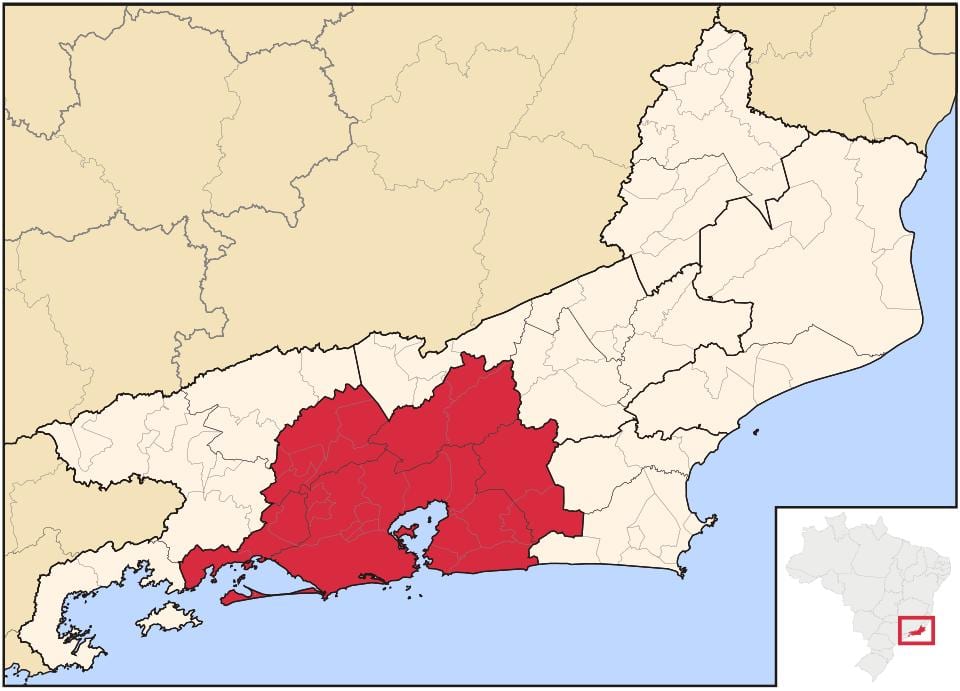 Bản đồ của Argentina. làm Rio de Janeiro