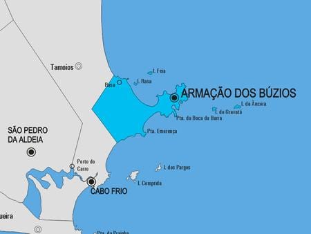 Bản đồ của Armação dos Các thành phố