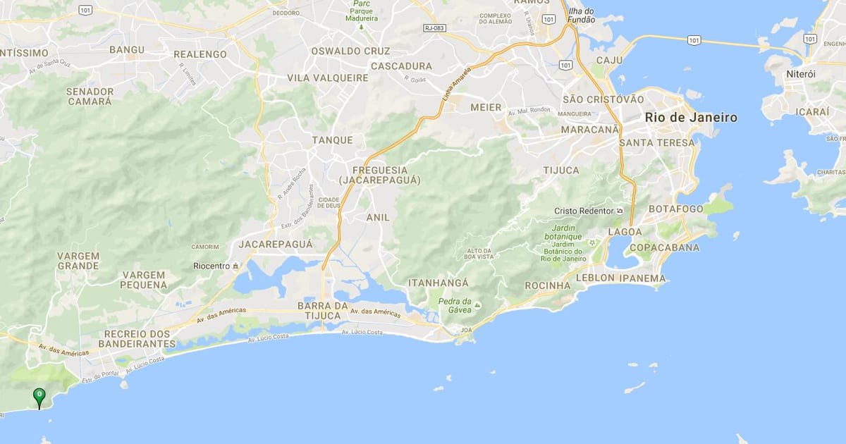 Bản đồ của bãi biển Abricó