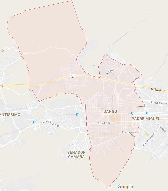 Bản đồ của Bangu