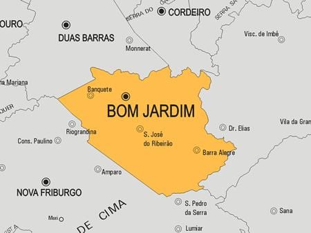 Bản đồ của Bom Vườn thành phố