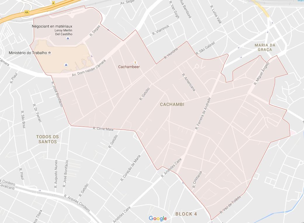 Bản đồ của Cachambi