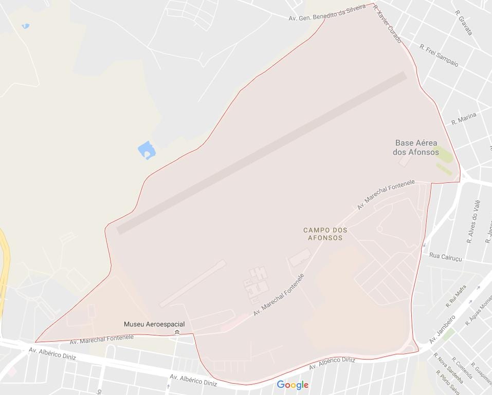 Bản đồ của Campo dos Afonsos