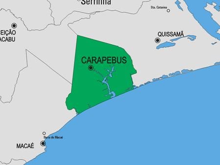 Bản đồ của Campos dos Goytacazes phố