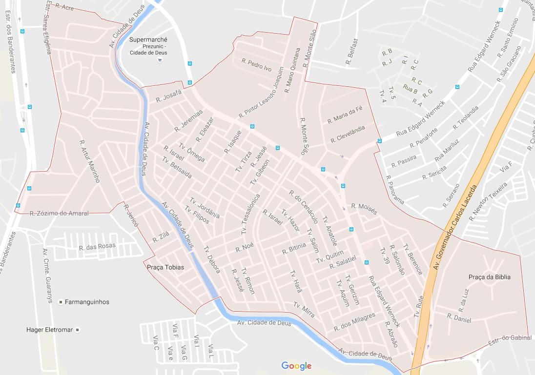 Bản đồ của Cidade de Chúa