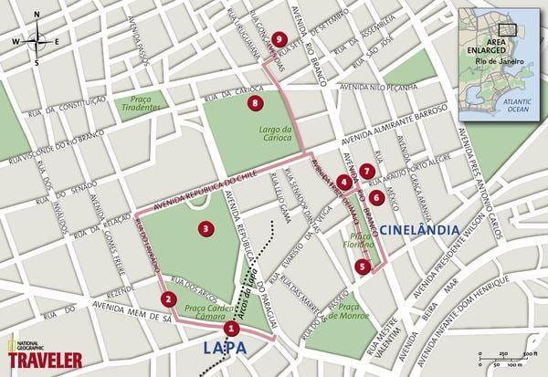 Bản đồ của Cinelândia