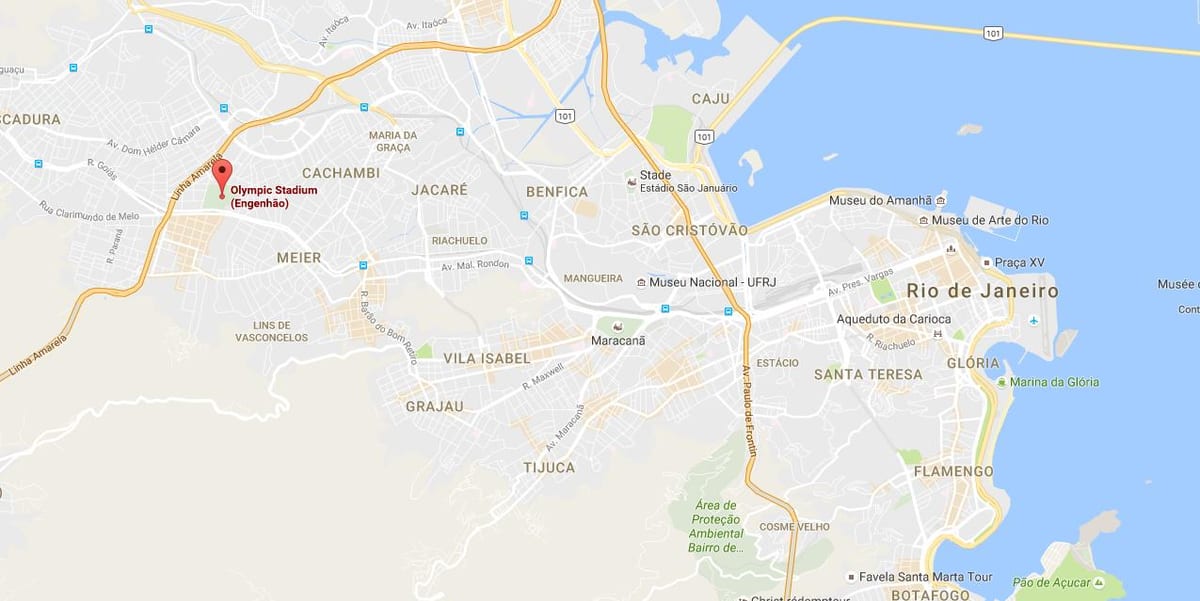 Bản đồ của Engenhão
