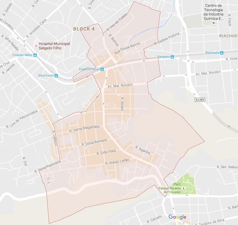 Bản đồ của Engenho Khe