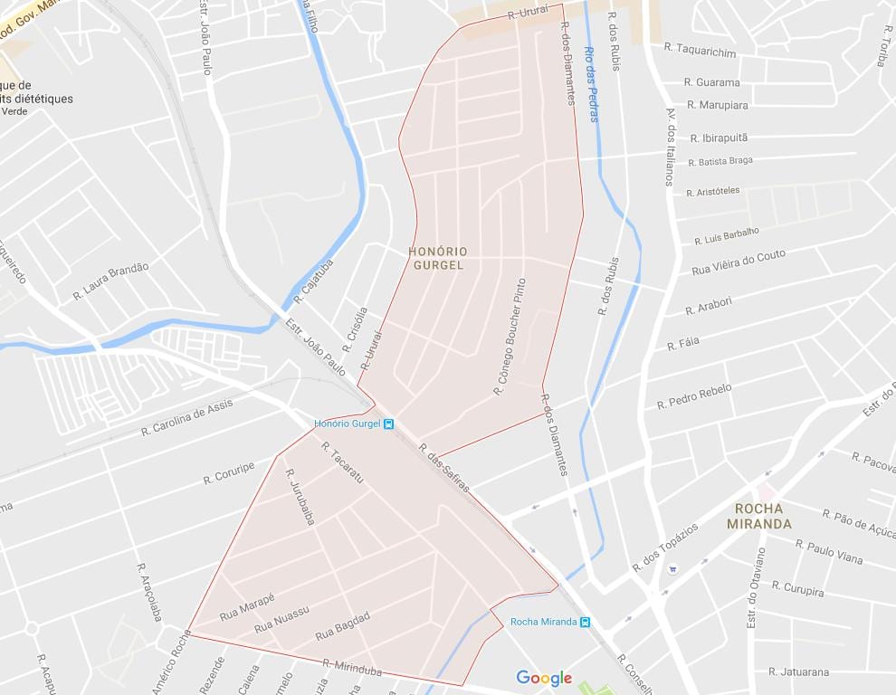 Bản đồ của Honório Gurgel