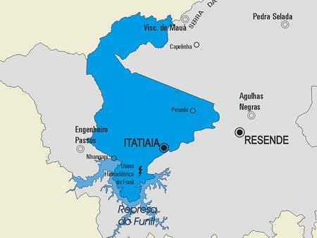 Bản đồ của Itatiaia phố