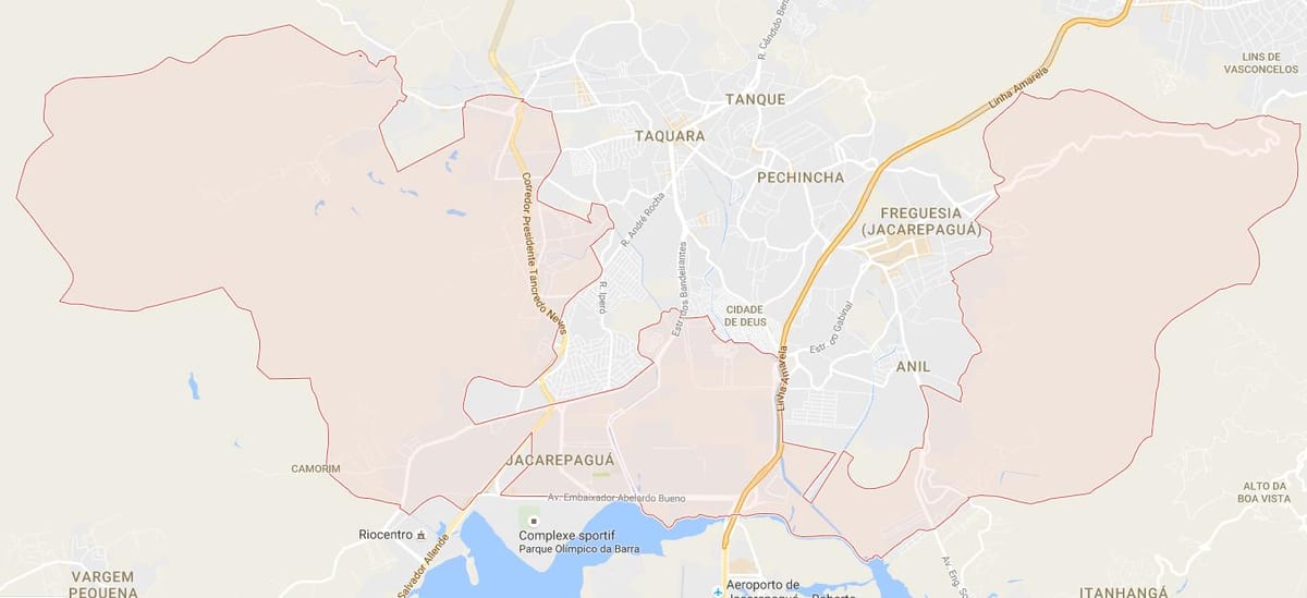 Bản đồ của Jacarepaguá