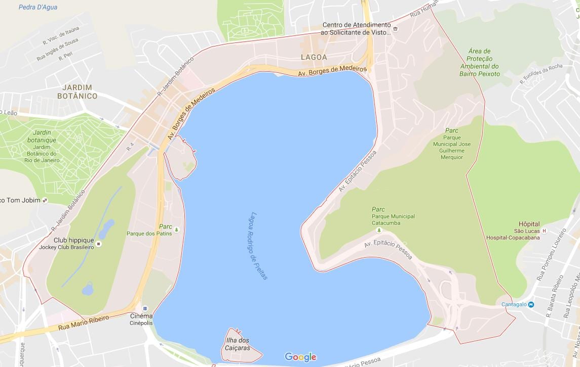 Bản đồ của Lagoa