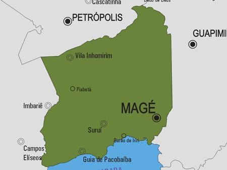 Bản đồ của Magé phố