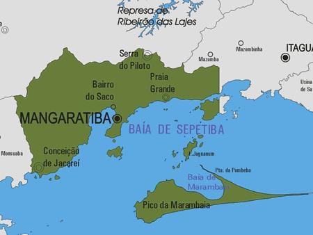 Bản đồ của Mangaratiba phố